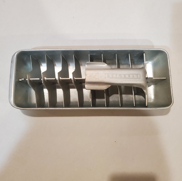 Vintage Quickube Metal ice try aluminum cube tray - Picture 4 of 9